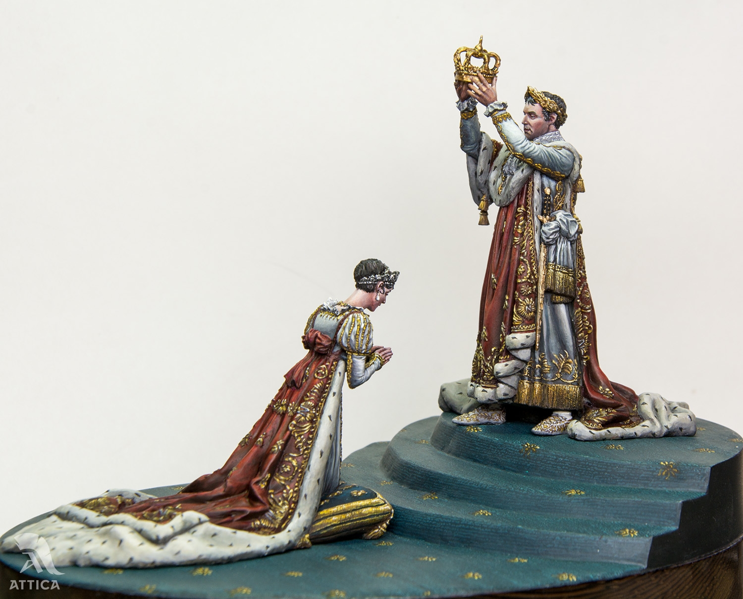 2 Figurines for moulding and decorating Napoleon and Napoleonette - Mako  moulages