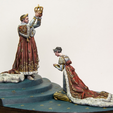2 Figurines for moulding and decorating Napoleon and Napoleonette - Mako  moulages