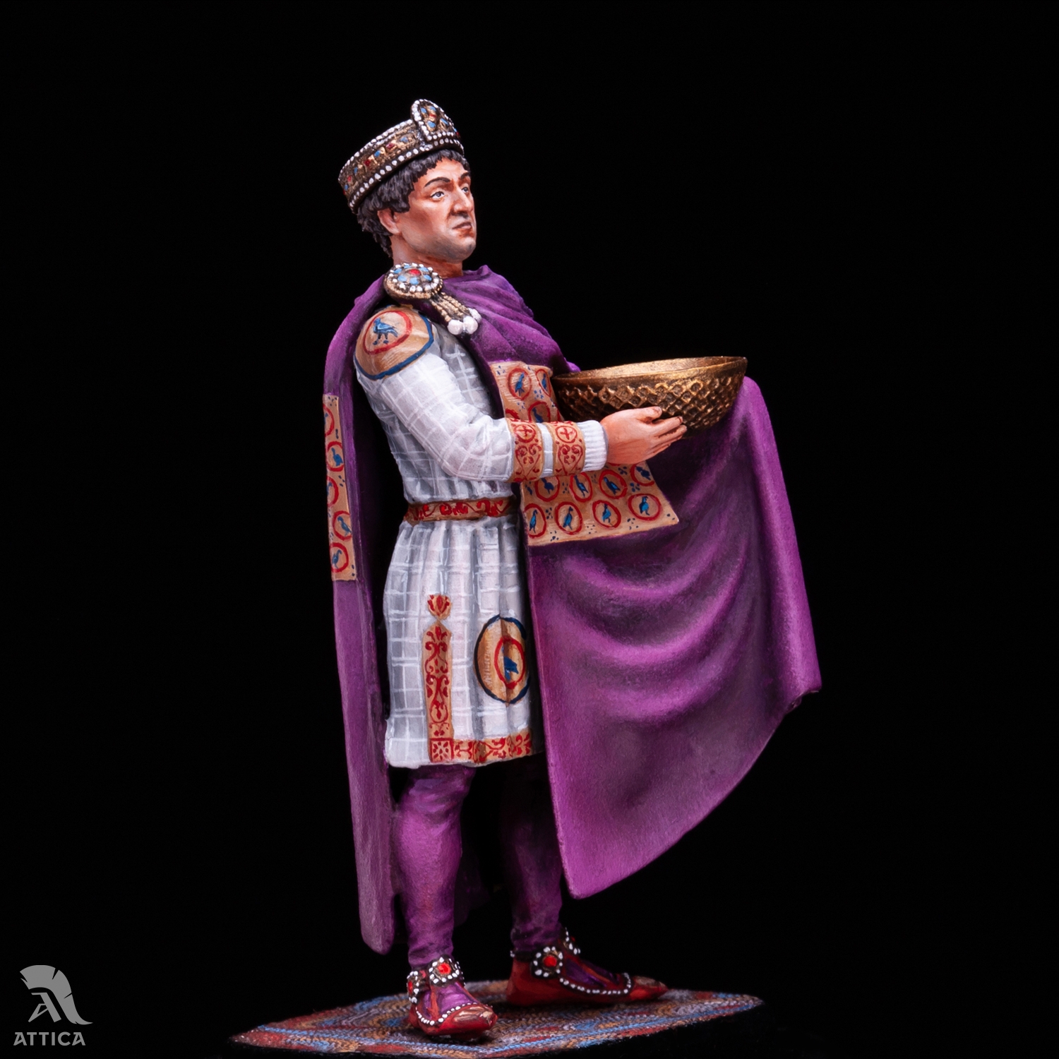 figure Emperor Justinian "The Great" Tin soldier Byzantium 527-565 54 mm 