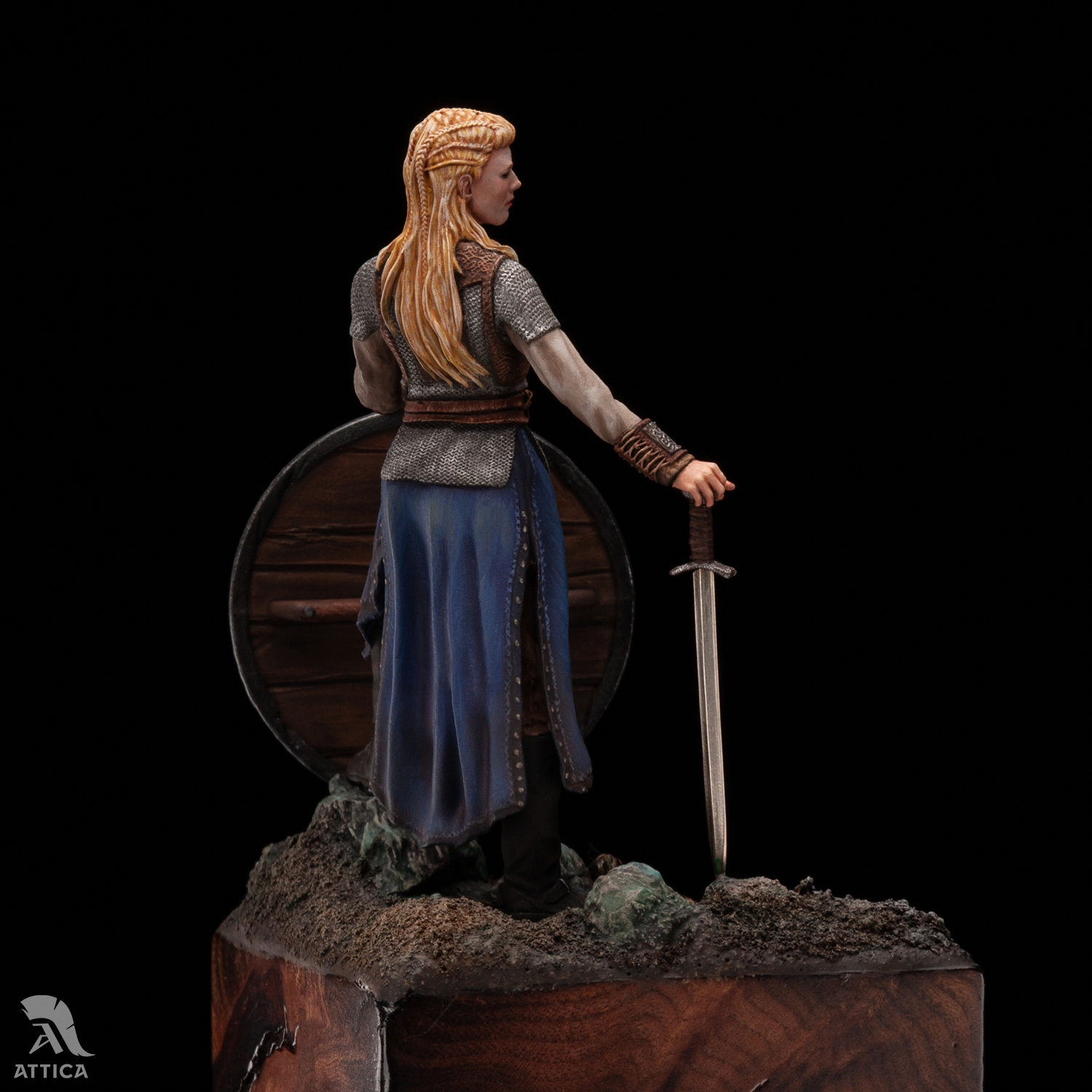 New Unassembled 1/24 75mm Viking Shieldmaiden Lagertha Army soldier Resin  Kit DIY Toys Unpainted resin model - AliExpress