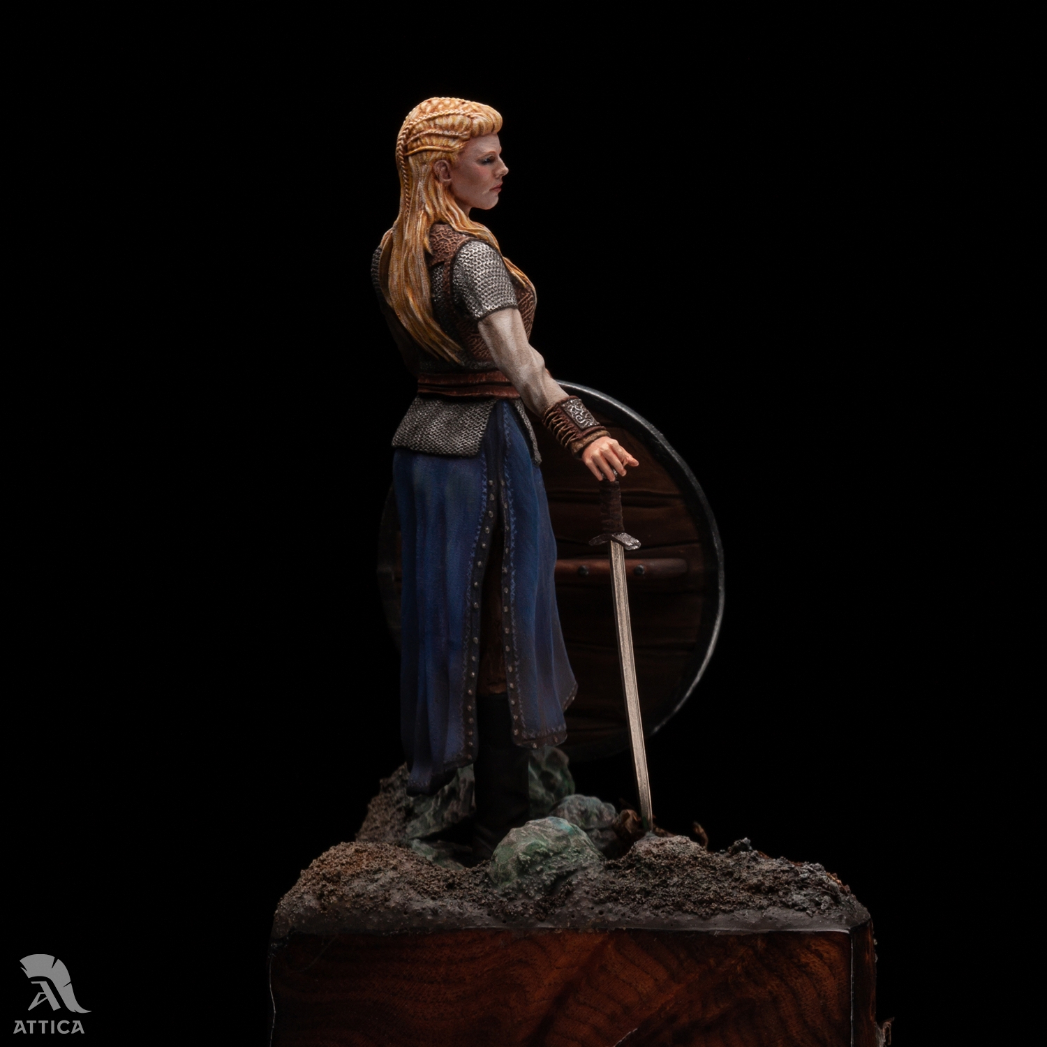 New Unassembled 1/24 75mm Viking Shieldmaiden Lagertha Army soldier Resin  Kit DIY Toys Unpainted resin model - AliExpress