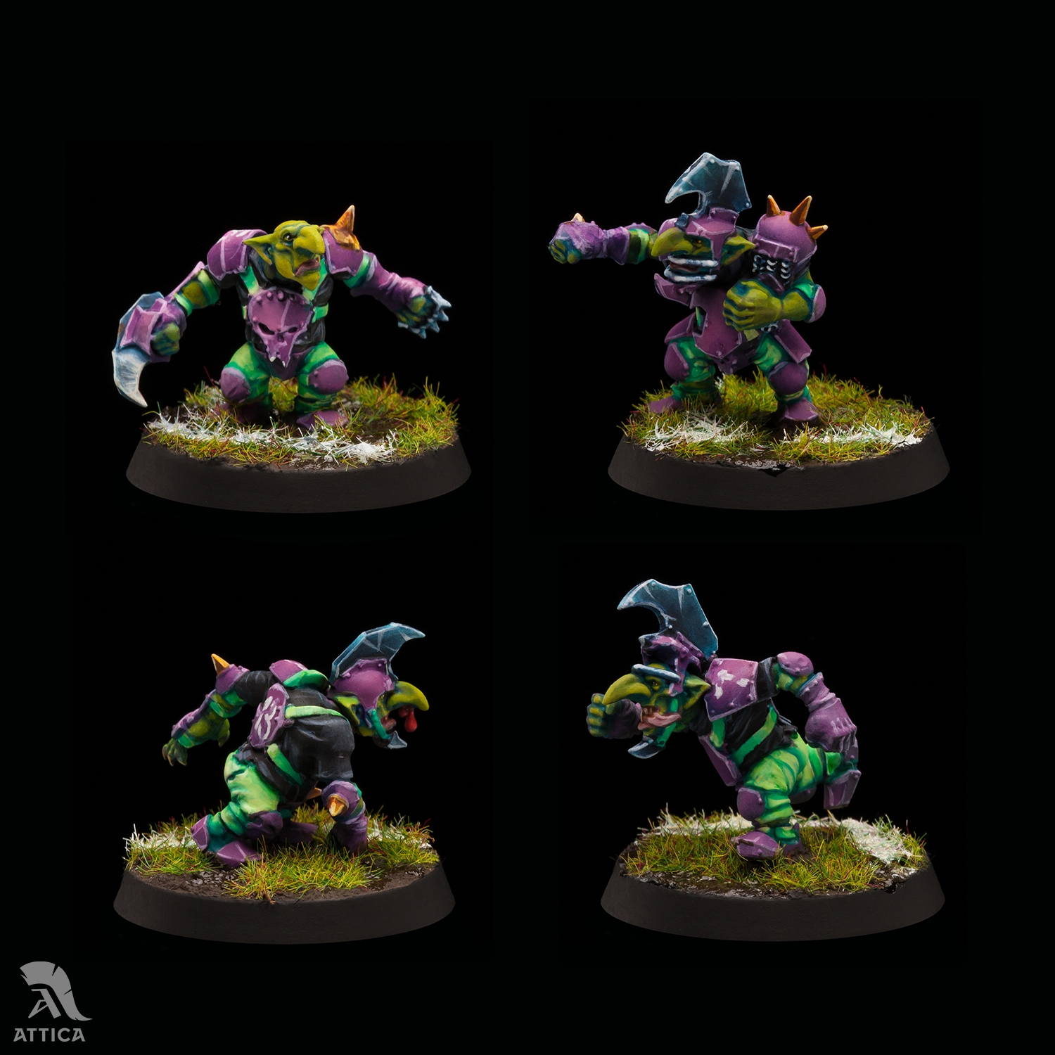 The Scarcrag Snivellers - Goblin Blood Bowl Team Painted Wargaming