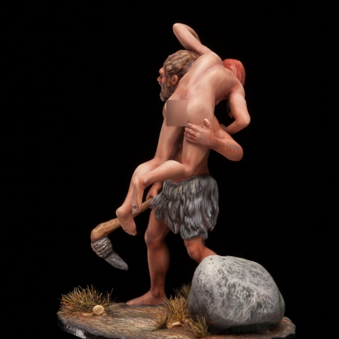 Details about   Prehistoric people abducting a woman Painted Toy Soldier Pre-SaleCollectible 