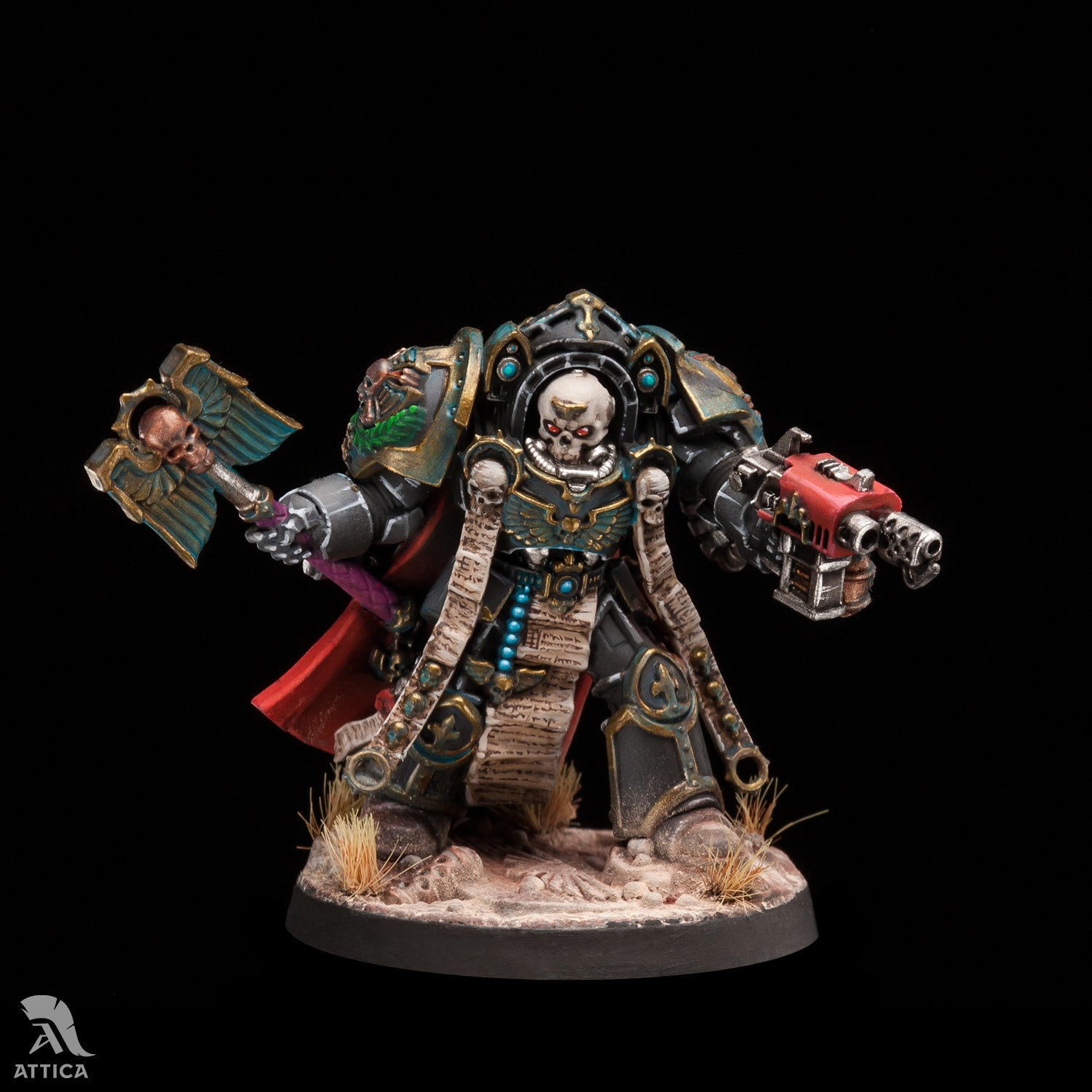 Terminator Chaplain Tarentus Painted Wargaming Figure Art Quality