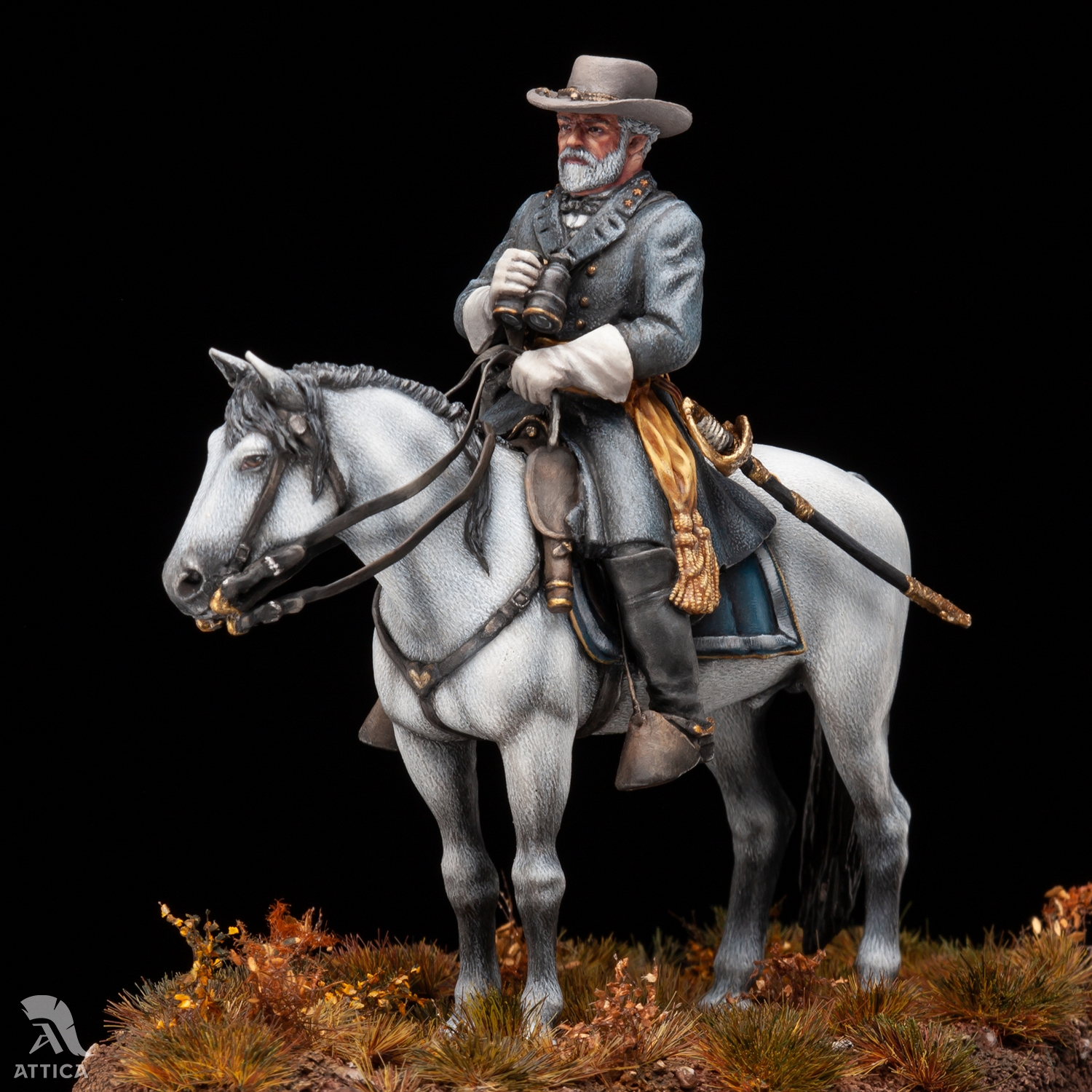 General Robert E. Lee on horseback Painted Toy Soldier Museum Quality
