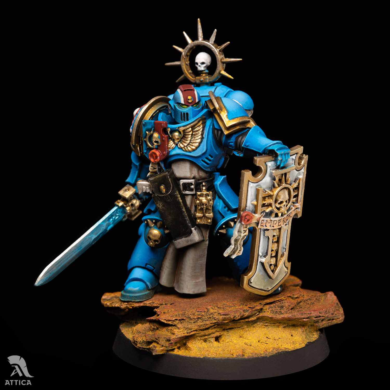 How to paint Primaris Lieutenant with Storm Shield — Forgone