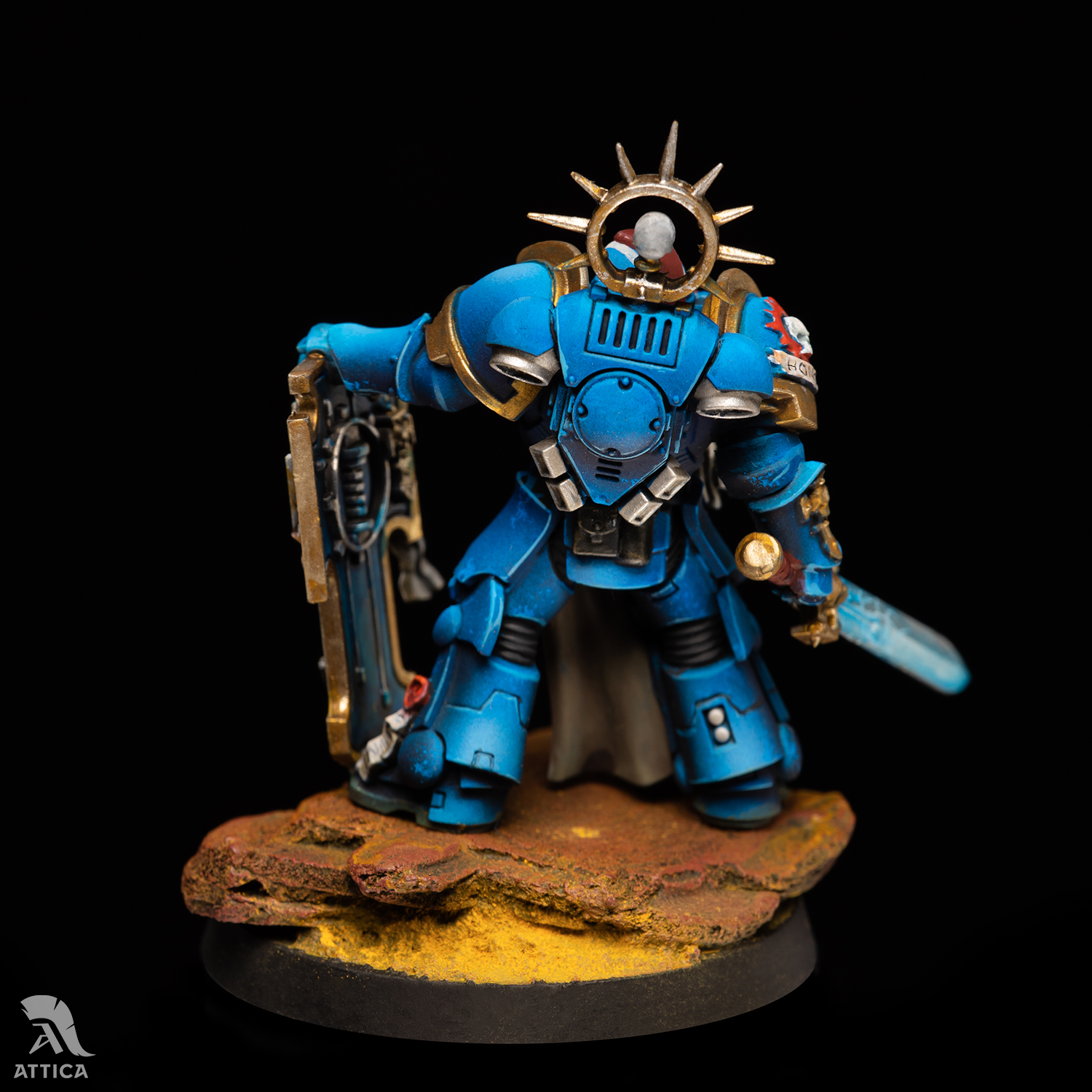 How to paint Primaris Lieutenant with Storm Shield — Forgone